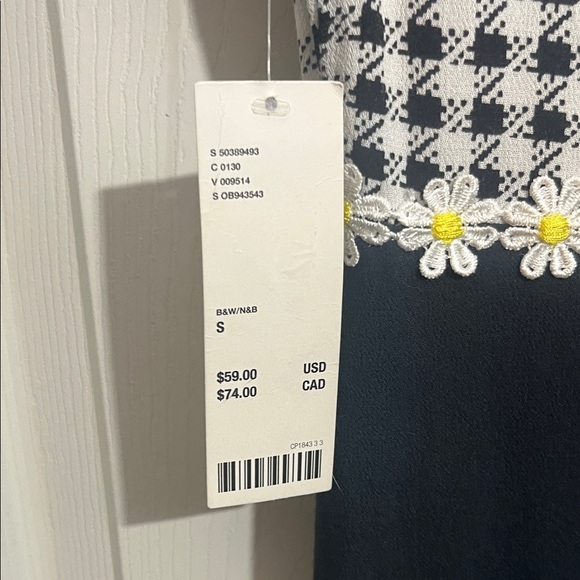 Urban Outfitters Black and White Houndstooth Mini Dress - Picture 3 of 4